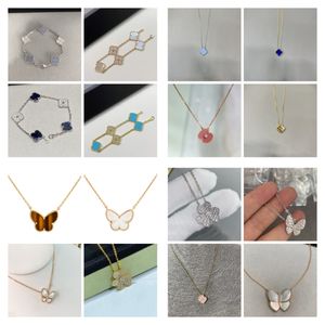 2024 New Fashion Top Pendant Love flower Heart Necklace Bracelet for Women Love Jewelry Gifts for Wife Girlfriend