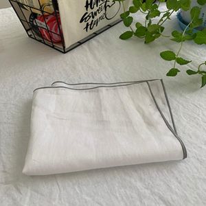 Table Napkin 12Pcs 100% Linen Napkins 36x43cm Washed Plain Fabric Tea Lunch Cloth Soft Cotton Placemat Serviette De 303g