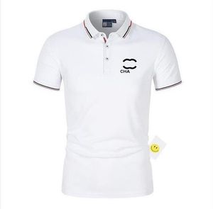 Spring Luxury Itália Men T-shirt Designer Polo Camisas High Street Bordado Pequeno Cavaleiro Crocodilo Roupas Menções Menções Marra