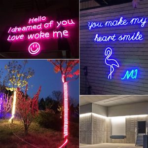 220V Neon Light Strip Flexible Outdoor Christmas Holiday Fairy LED Strip Rope Tube SMD 2835 120LEDs M Strip Lamp With EU Power 2330