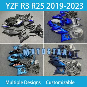 For YZFR3 2019-2020-2021-2022 2023 YZFR25 Year Yamaha YZF R3 R25 19-23 100% Fit Injection Motorcycle Fairings Kit ABS Plastic Body Repair Street Sport Bodykit Free Cus31