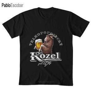 メンズポロスコゼルチェコラガーTシャツコゼルラガービールチェコヤギパイントブランドアルコールS52701