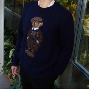 Xiaomaautumn and Winter New Cartoon Little Bear Series Unisex Leisure Age Reducing Versatile Knitted Top