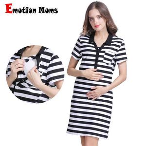 Moderskapsklänningar moderskapsklänningar känslor mammor sommar gravida kvinnor klänningar gravida kvinnors kläder ränder gravida kvinnor matande klänningar wx5.26
