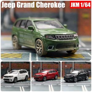 Diecast Model Cars 1 64 Jeep Grand Cherokee Trackhawkミニチュア1/64 JKM TOY CAR MODEL SUV SPORT CAR WHEELLESS DIEキャストメタルコレクションギフトT240524