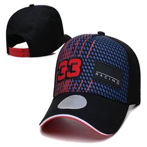 Najwyższej jakości czapki uliczne Modna czapka baseballowa dla mężczyzny Woman F1 sportowy kapelusz Casquette Regulowane kapelusze kapelusze Snapback Caps Bone Chapeus 245r