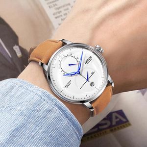 Zegarek na rękę Nesun Brand Watch Męska Automatyczna mechaniczna moda mechaniczna prosta wodoodporna szafirowa swobodne zegarki Relogio Mascul 309O