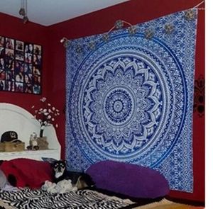 Tapestries Mandala Tapestry Beach Towel Yoga Mat Blanket Table Cloth Boho Bedspread Wall Hanging