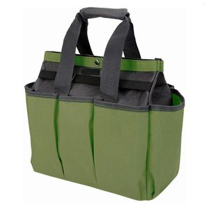 Aufbewahrungsbeutel Gartenwerkzeugbeutel 600D Hochleistungskleber Home Organizer Gardening Kit Halter mit 8 Taschen Mehrzweck