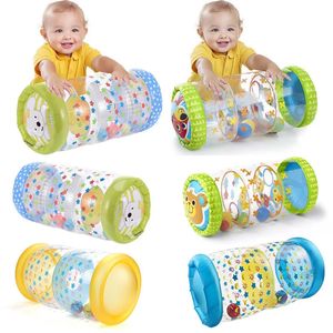 Brinquedo inflável de rastreamento de bebês com chocalhos e bola PVC Early Development Fitness Toys Educational for Children 240524