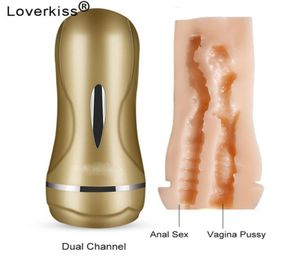 Vagina artificiale silicone vera figa succhiare maschio maschile vibratore pene realistico ano masterbation per uomini y190612027500291