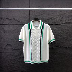 Wysokiej jakości letnia koszulka z krótkim rękawem męską chłodna i oddychająca koszulka polo Business Casual F.