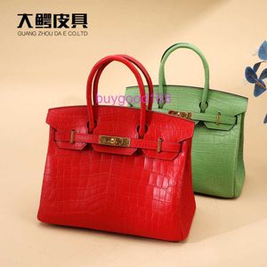 AA Biriddkkin Delicate Luxury Womens Social Designer Totes Bag Shoulder Bag Matte Crocodile Womens Bag Leather Bag Fashion Trend 30 Pack Womens Handbag