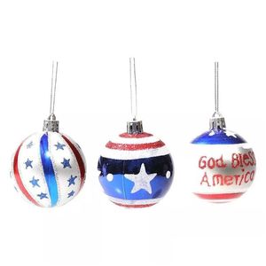 Party Decoration Memorial Day Ornament Ball 4th of JY Tree Decorations Independence Hanging Patriotic Drop Delivery Home Garden Fes Dhlva
