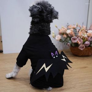 Hundekleidung 3D -Fledermausanzug Overalls Hunde Kleidung Haustier Haustier vierbeinige Kleidung Halloween Kostüm mit leuchtender Effekt Party