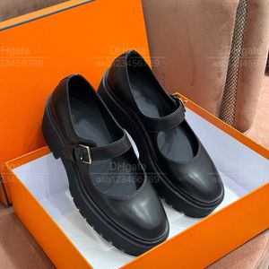 Top quality luxury shoes Classic designer shoes women's platform Mary Jane Loafers real leather four seasons casual fashion women's shoes original box packaging.