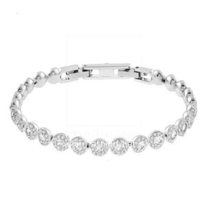 Swarovski Bracelet Designer Swarovski Jewelry Women Top Quality Bangle High Edition Full Diamond Twist Buckle Bracelet Using Elements Crystal Gem Bracelet 4b06