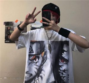 Hip Hop T Shirt Sokak Giyim Yaz Karikatür Uzumaki Tshirt Sıradan Tshirt Üstler Amine Kısa Kollu Tees Gömlek Erkekler C01192582963