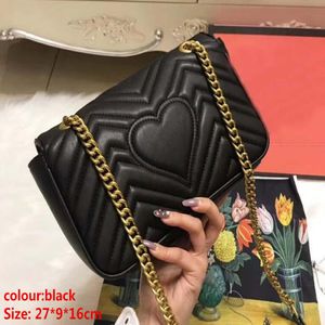 Projektantka mody Women Letters Bag Crossbody Messenger Torby na ramię dobrego łańcucha skórzane torebki torebki damskie 297f