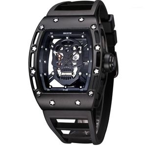 Wristwatches Men's Watch Skull Watches 30M Waterproof Wrist Night Luminous Quartz Casual Hollow 308S