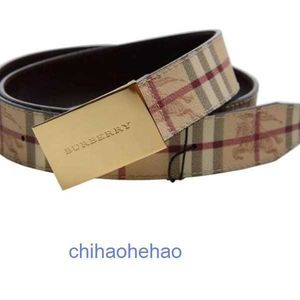Designer Borbaroy belt fashion buckle genuine leather belt Mens Apricot Leather Belt 3494881
