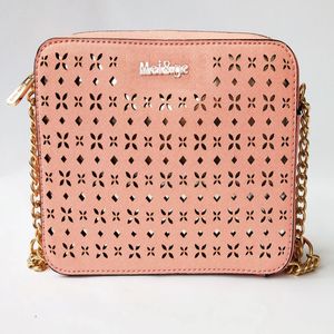 Bolsa crossbody saco rosa sugao bolsa de ombro de ombro novo estilo pu de couro bola de designer de moda famosa famosa bolsa mensageira hollow estilo 205j