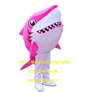 Cartoon Pink Mascot Costume Rozmiar dla dorosłych Nowy niestandardowy gorąca sprzedaż Sea Animal Shark Temat Anime Costumes Carnival 2941 Mascot Costume