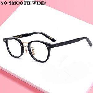 Japonia Design Ręcznie wykonana wysokiej jakości octan okulary mężczyźni Vintage kwadratowe okulary optyczne rama Kobiety Myopia Recepty okulary Fashio 304y