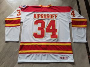 Hockey jerseys Physical photos 34 Miikka Kiprusoff Men Youth Women High School Size S-6XL or any name and number jersey