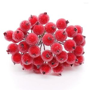Декоративные цветы 20 шт. /40 голова искусственная ягода Рождественское украшение замороженные фрукты.
