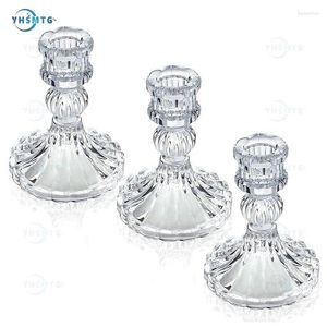 Candle Holders Crystal Holder Luxury Wedding Decoration Centerpiece Candelabra Nordic Decor Glasses Living Room Birthday Party