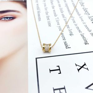 Buu Necklace Classic Charm Design Simple 18k Gold Small Red Temperament Luxury Fashion Pendant Chain with Original Necklace Gaxb