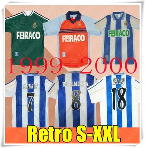 1999 2000 Deportivo de la Coruna Retro Soccer Jersey 99 00 Deportivo La Coruna Valeron Makaay Bebeto Bitinho Classic Vintage Football Home Away Green