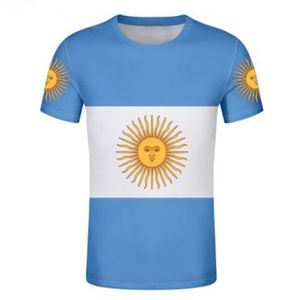 Argentina AR Thirt Nome personalizzato Numero Arg Country Gyms Tshirt Flag spagnolo Argentina Nation Testo di stampa DAGGIO TODI DAGGI1860514