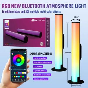 LED Corner Floor Lamp RGB Dream Color Changing Mood Night Lighting Bluetooth App och fjärrkontroll Musik Sync Theatre Lighting