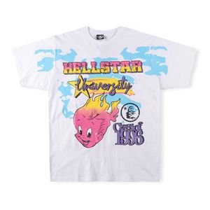 Magliette per graffiti magliette a maniche corte per uomini stampati magliette di alta qualità tops hip hop puro cotone hip hop 296v