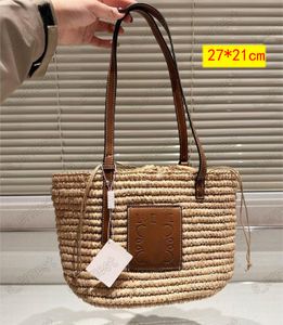 Women Designer Braided Basket Clutches Top-handle Bag Large Straw Portable Shoulder Bag Summer Beach Party Purses Shopper Satchel Female