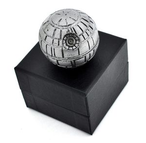 Moedor de estrela da morte 3 camadas 55mm Brinders Pólen Catcher de liga de zinco Metal Metal Pokeball Greater com caixa de presente DHL3150322