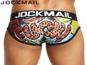 Новый бренд Jockmail Sexy Mens Loonswear Swars Cuecas игривые отпечатки гей -нижнее белье Calzoncillos hombre Slips мужчина Panties5806116