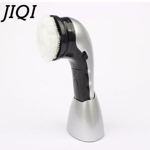 JIQI Electric Shine Shoes Brush Cleaner Leather Polishing Machine Handheld Shoe Boot Care Wax Shining Sponge Polisher 110V 220V