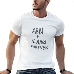 Polos masculinos Abbi ilana Forever Broad City T-shirt em branco Tops fofos camisetas pesadas