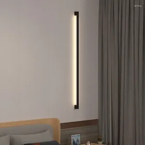 Vägglampa nordiskt vardagsrum el korridor huvudljus minimalistisk modern sovrum sovrummet mycket smal remsa
