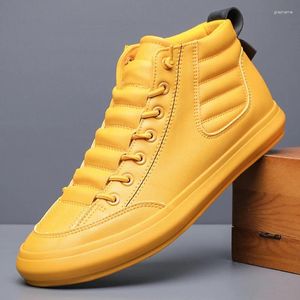 Casual Shoes Men Leather Spring Autumn Fashion Men's Boot Bekväm Working and Dirver Shoes#22449