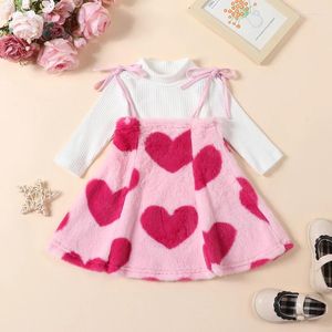 Set di abbigliamento da 2 pezzi per bambini abiti da caduta abiti da autunno con maniche lunghe con top a maniche lunghe stampata