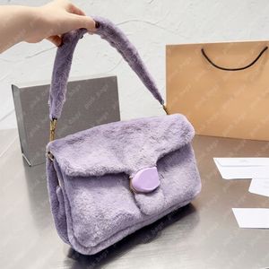 22FW Дизайнерская сумка на плечах подушка табби Shearling Bags Женские дизайнеры нечеткая сумочка женские кошельки с поперечины кошельки дизайнеров. Сумочки 1 263V