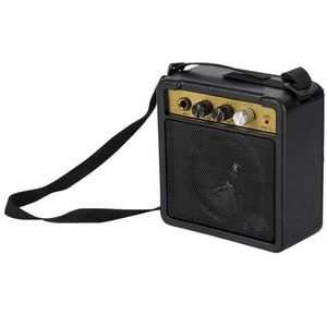 Alto -falantes portáteis Mini -alto -falante de amplificador de guitarra 5W com entrada de 6,35 mm e saída de fone de ouvido de 1/4 de polegada de suporte a ajuste de volume de suporte Overdri S245287