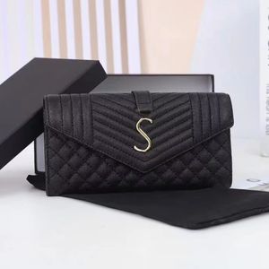 Designer classico di alta qualità Genuina in pelle Lunghe portafogli frizione per uomini Donne Short Real Leathers Pvc Business Credit Card Holder Mens 239J