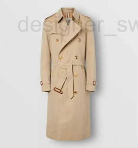 Designer Solid Color Men's Trench Coats Spring and Autumn Winter Classic Fashion Medium Längd Vindbrytare Stor storlek Coat 8JTH