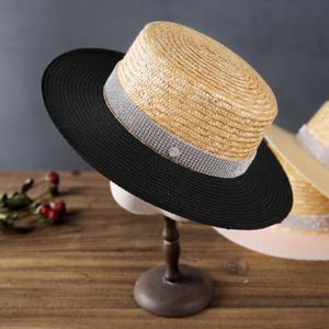 Wide Brim Hats For Women Women's Sun Hat Female Summer M Letter Straw Visor Caps Ladies Beach WomenWide 272A