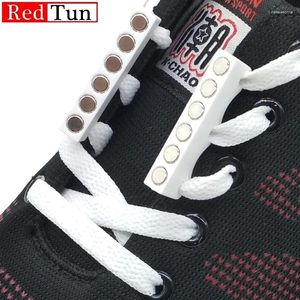 Skodelar 1Pair Magnetic Shoelaces Buckle Laces Inget slips Shoelace Kids Vuxen Sneakers Lazy One Size Passar alla skor